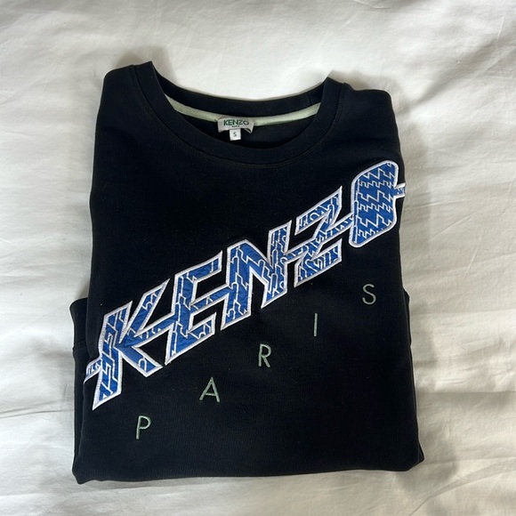 KENZO BLACK AND BLUE SWEATSHIRT - Picture 3 of 6